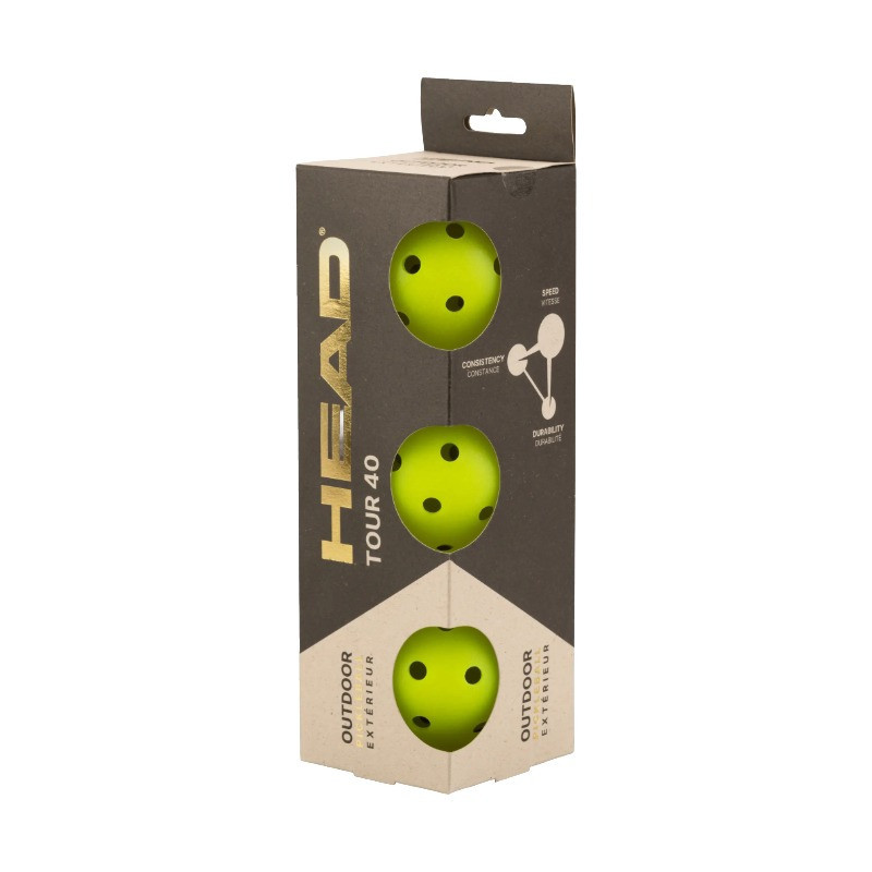 HEAD 3B HEAD PRO 40 (Outdoor) | Pickleball-Store.fr