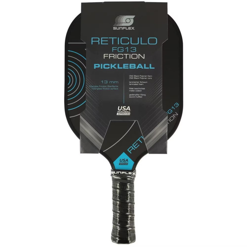 SUNFLEX - RAQUETTE PICKLEBALL FIBRE DE VERRE RETICULO FG13 FRICTION SUNFLEX - RAQUETTE PICKLEBALL FIBRE DE VERRE RETICULO FG13 FRICTION