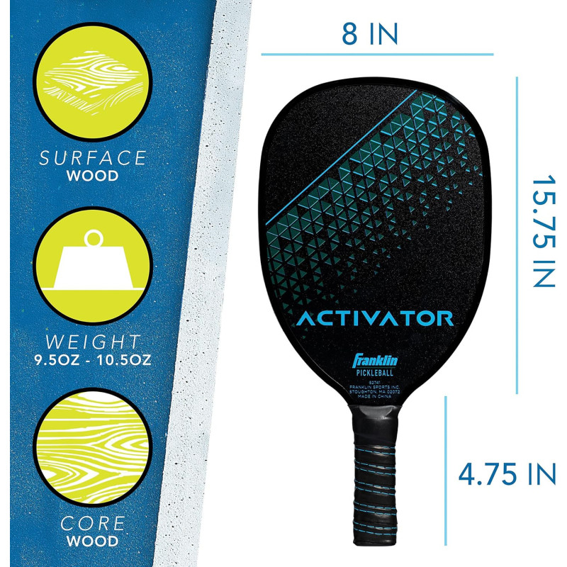 Franklin Sports Activator – Raquette en bois approuvée USAPA | pickleball-store.fr Franklin Sports Activator – Raquette en bois approuvée USAPA | pickleball-store.fr