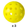 Pack 3 balles HEAD Championship 40 outdoor | pickleball-store.fr