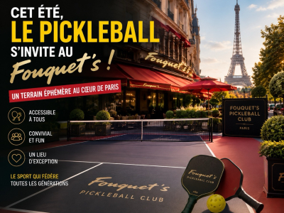 Le pickleball s’invite au Fouquet’s, cet été 2026